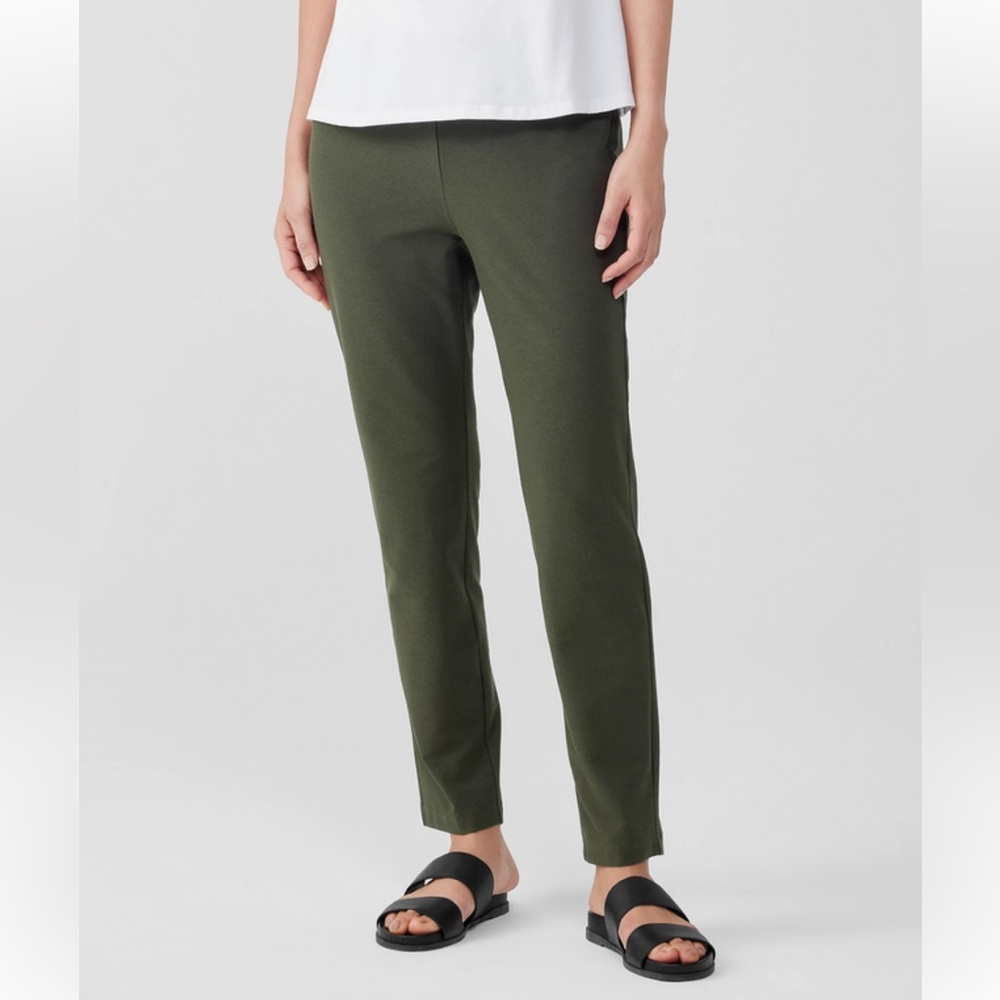 Eileen Fisher Olive Ankle Pants - XL